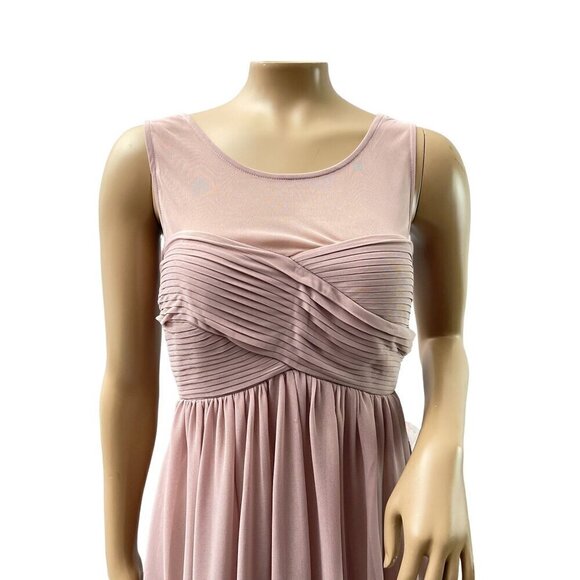 Birdy‎ Grey Ryan Sheer V Back Maxi Formal Bridesmaid Dress Mauve Medium NWT - Picture 16 of 16